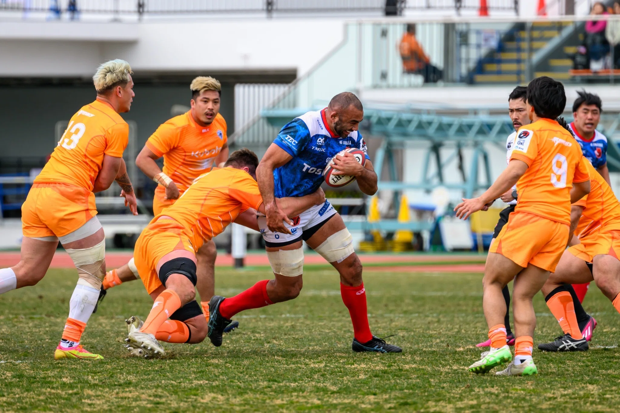 ラグビーリーグワン第10節 スピアーズがイーグルスに勝ち9勝目 8