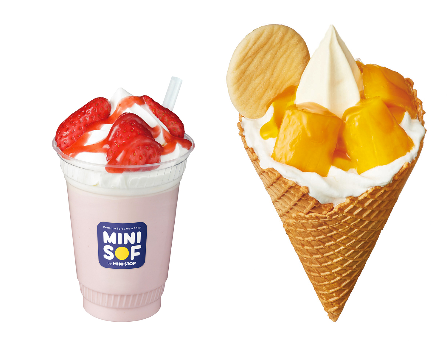 ミニストップ ストロベリーソフト 5