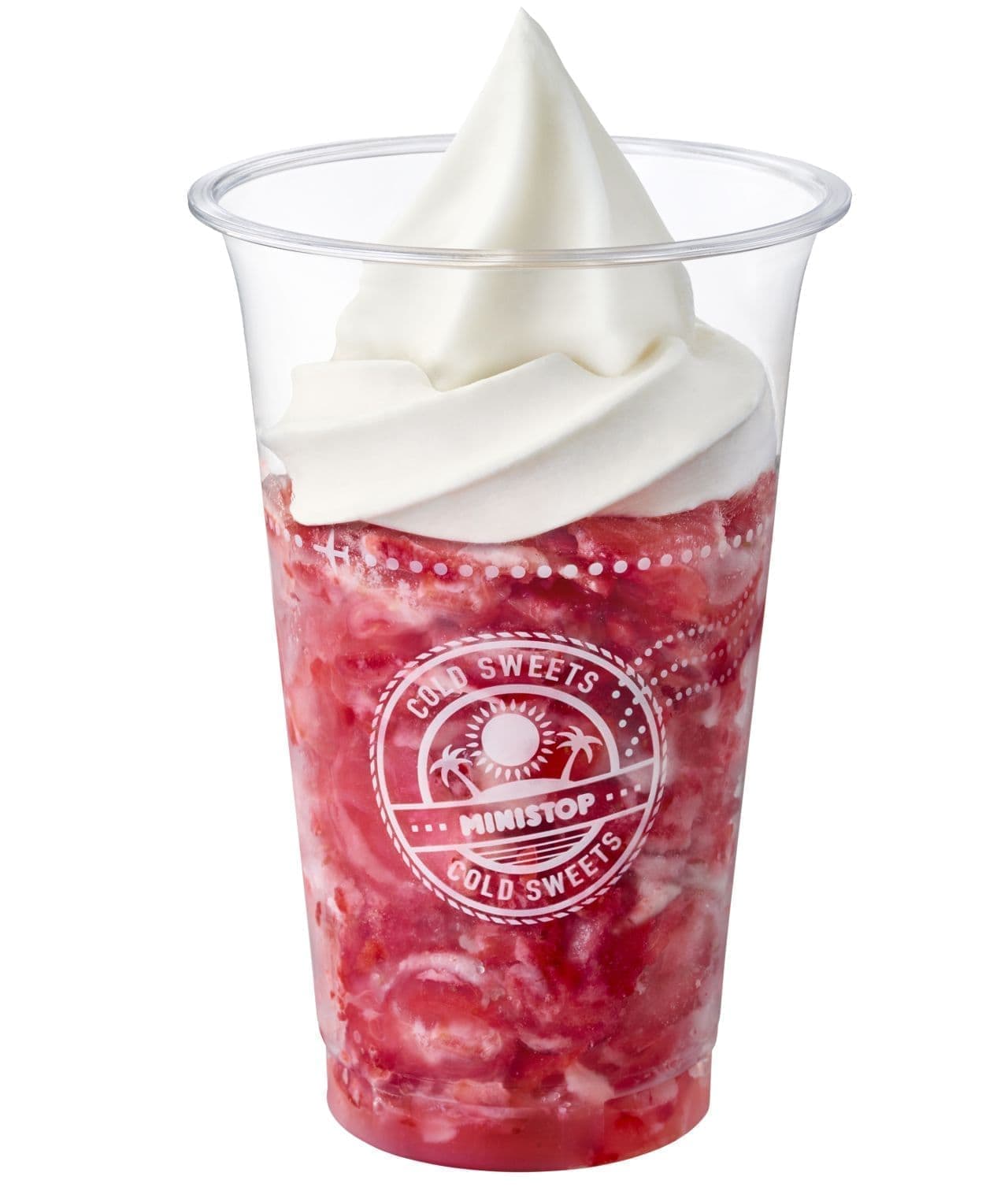 ミニストップ ストロベリーソフト 1