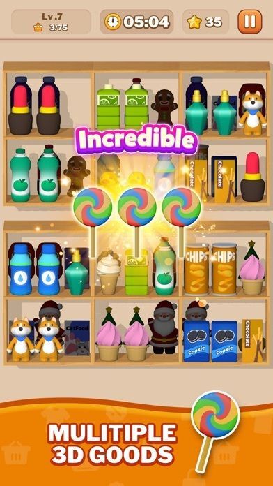 グッズソーティング3D：マッチゲーム