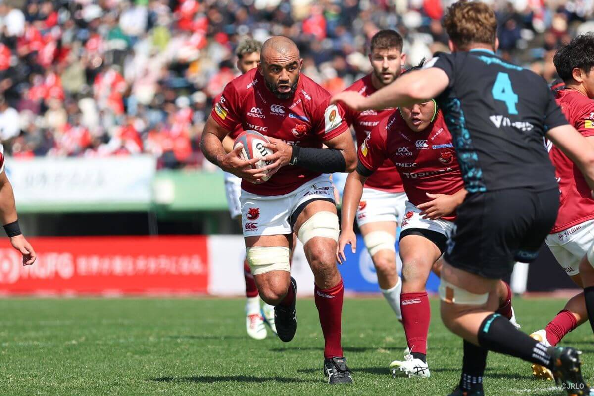 ラグビーリーグワン第10節 スピアーズがイーグルスに勝ち9勝目 4