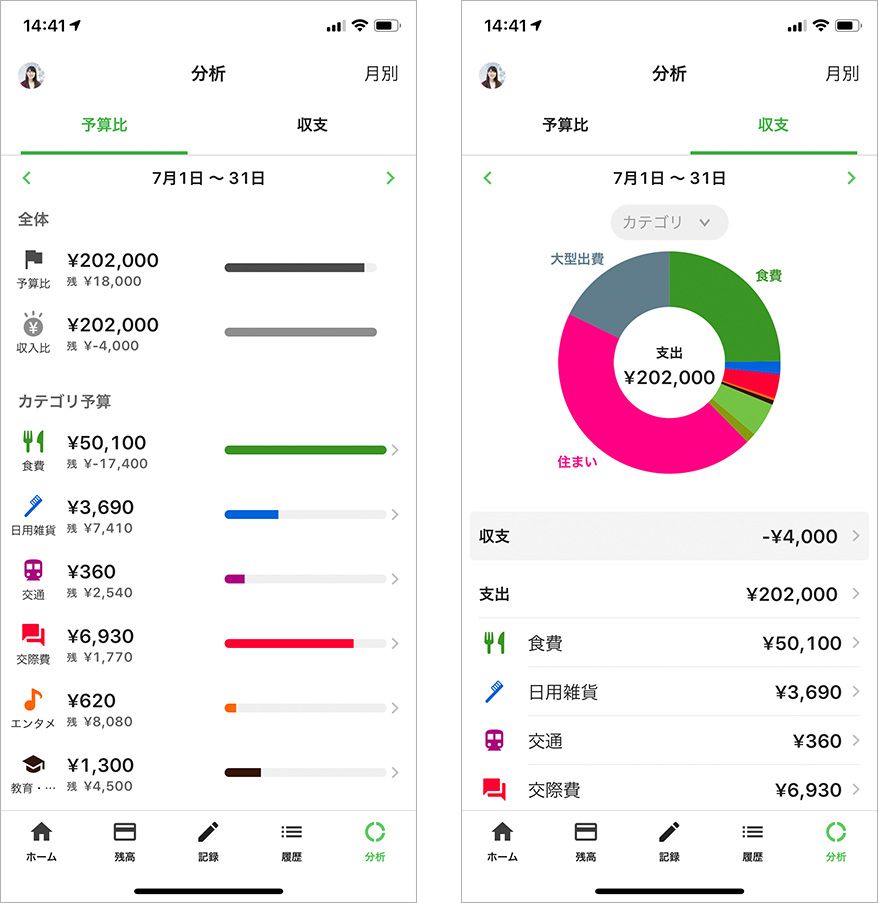 家計簿アプリ 7