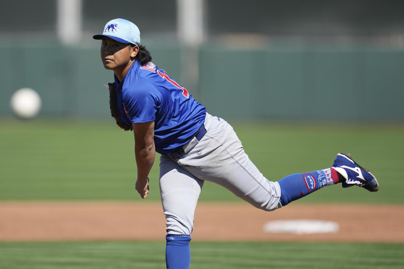 カブス 今永昇太 オープン戦初登板で2回無失点 4