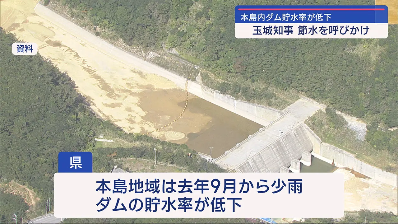 各地のダムで貯水率が低い状況続く 太平洋側中心に少雨で 8