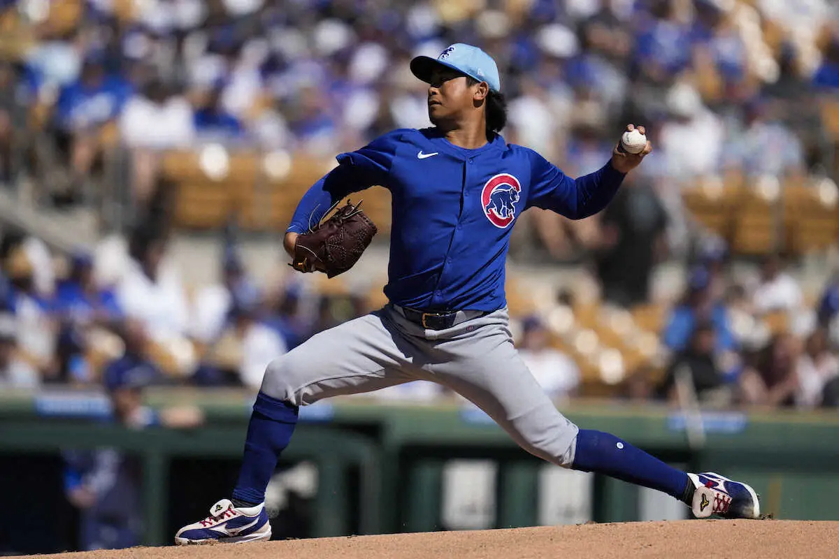 カブス 今永昇太 オープン戦初登板で2回無失点 2