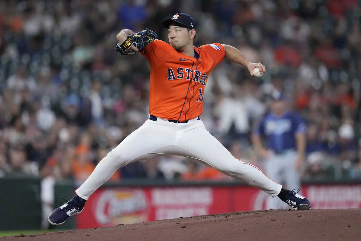 アストロズ 今井達也 OP戦に初登板 打球足に当たるも1回無失点 5