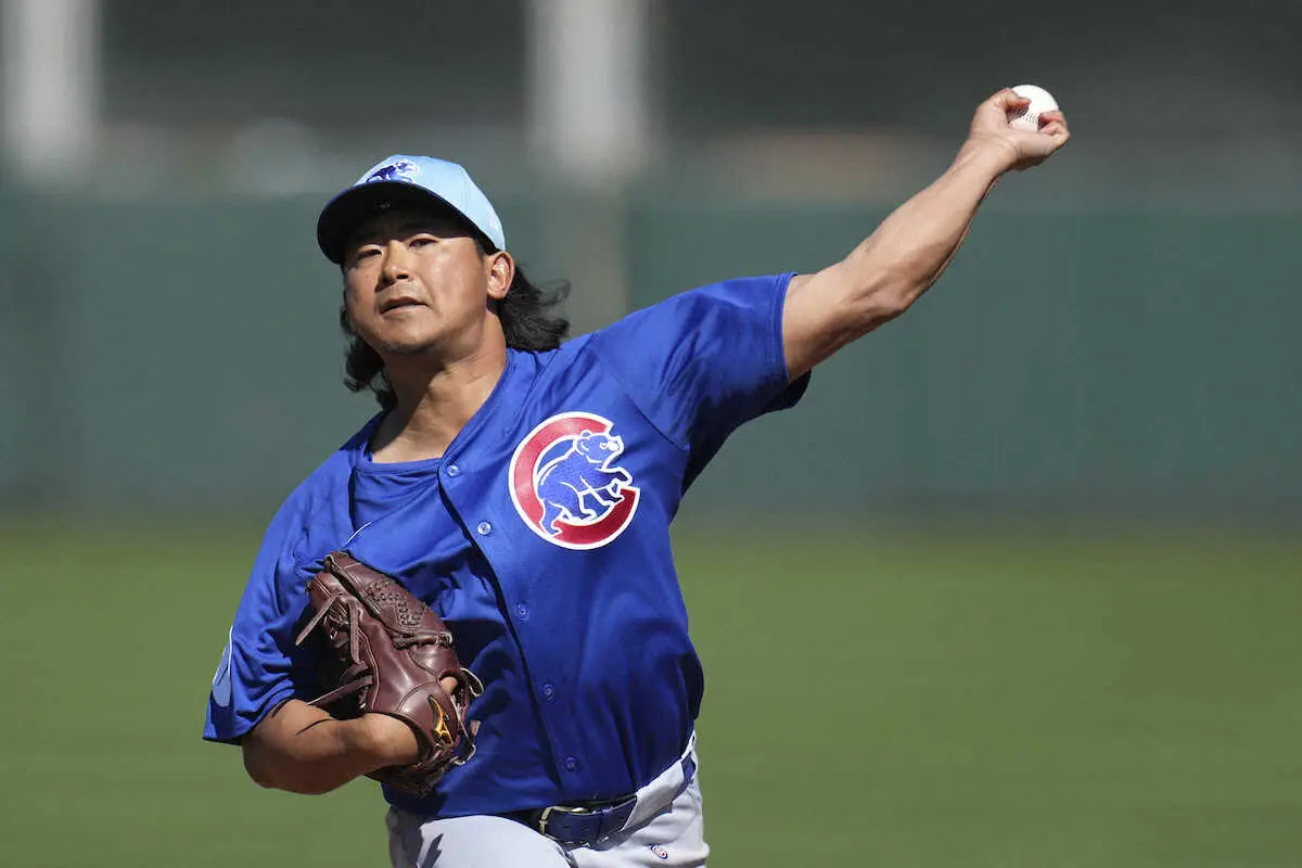 カブス 今永昇太 オープン戦初登板で2回無失点 9