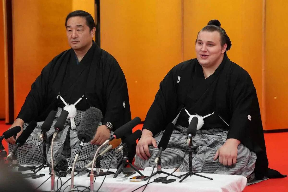 横綱昇進に挑む大関 安青錦が意気込み “いい状態で���所に” 3